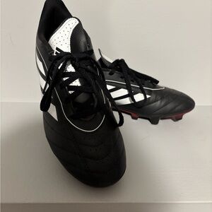 Adidas Black and White Kids Unisex Athletic Cleats